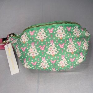 Disney x Stoney Clover Mickey Candy & Christmas Tree Icon Holiday Fanny Pack NWT